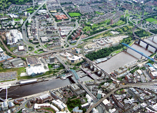 Aerial Photography - Newcastle from above